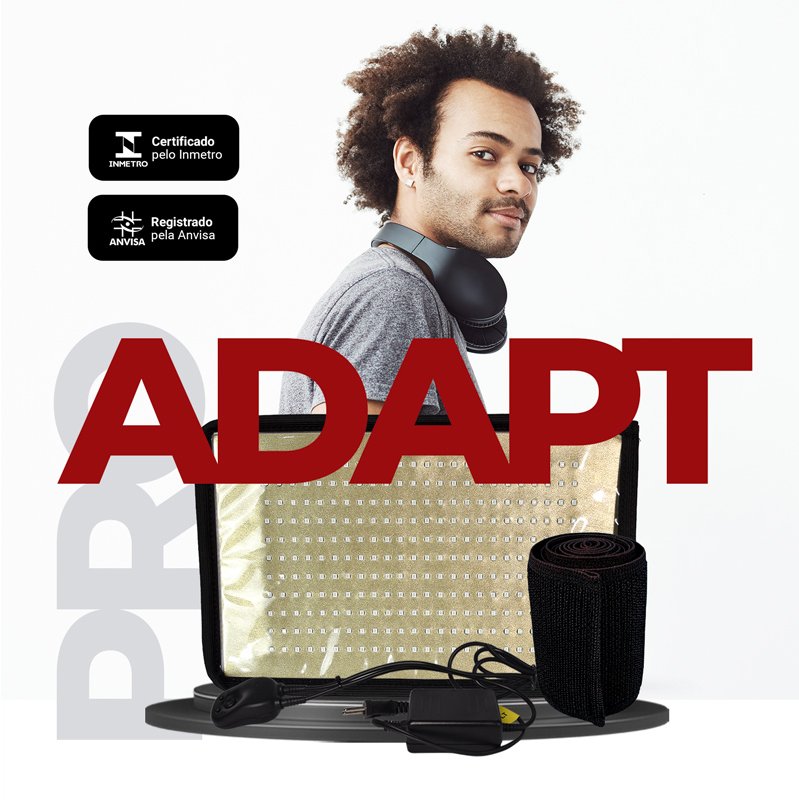 Manta de LED Sportllux Advanced Pro Adapt certificada ANVISA e Inmetro